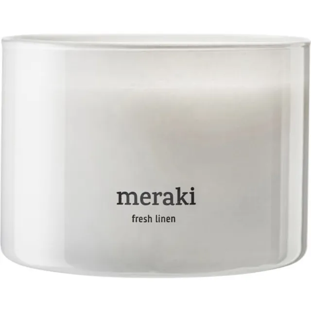 Meraki Geurkaars Fresh Linen groot White