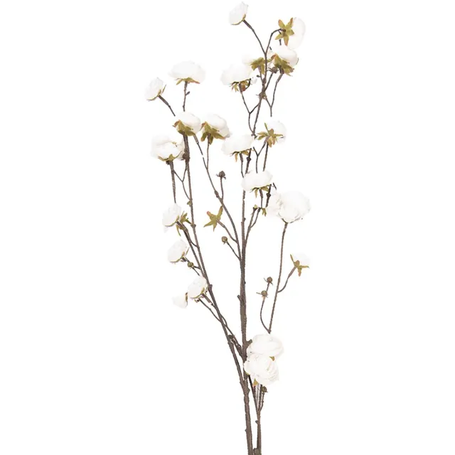 Clayre & Eef Kunstbloem 115 cm Wit Kunststof