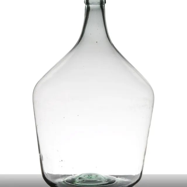 B Living Hakbijl Glass Mondgeblazen Fles - Gerecycled Glas - Medium: 15L Transparant