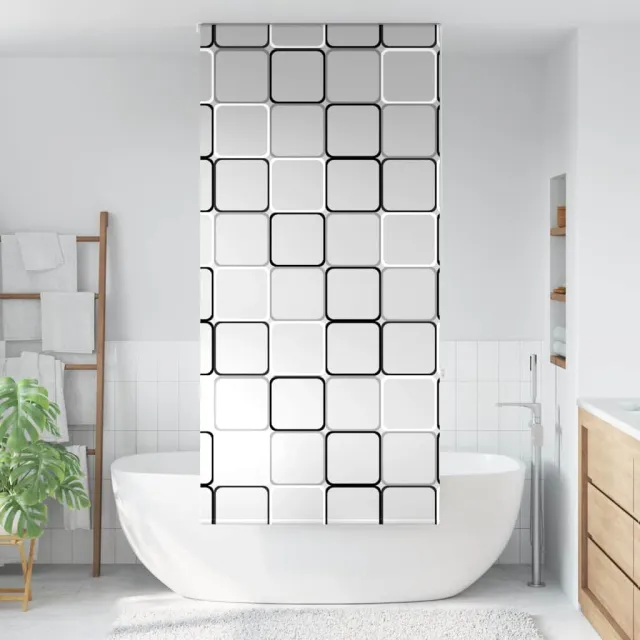 vidaXL Doucherolgordijn 100x240 cm stofbreedte 96 cm meerkleurig