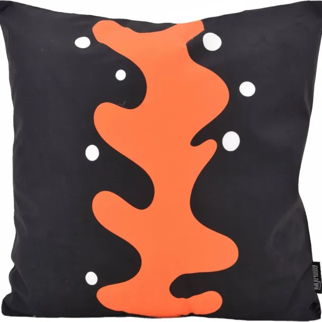 Gek op Kussens! Black Coral Kussenhoes | Katoen/Polyester | 45 x 45 cm zwart