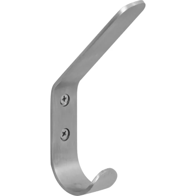 GPF bouwbeslag GPF0820.09 RVS mat jashaak en hoedhaak 125x21x75mm Grijs