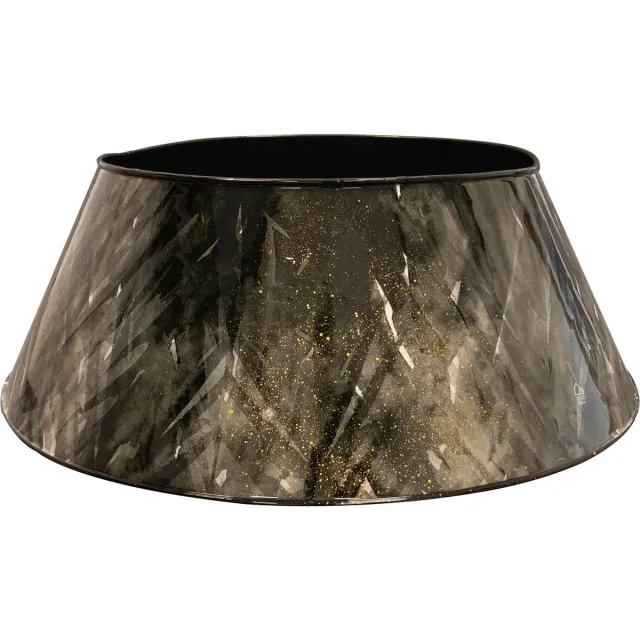 TS Collection Kerstboomring Designed by Lammie - Shadow gold - 67x26 - Metaal & Epoxy - Exclusieve woonitems voor binnen - Handgemaakt - Unieke print - Designed by Lammie