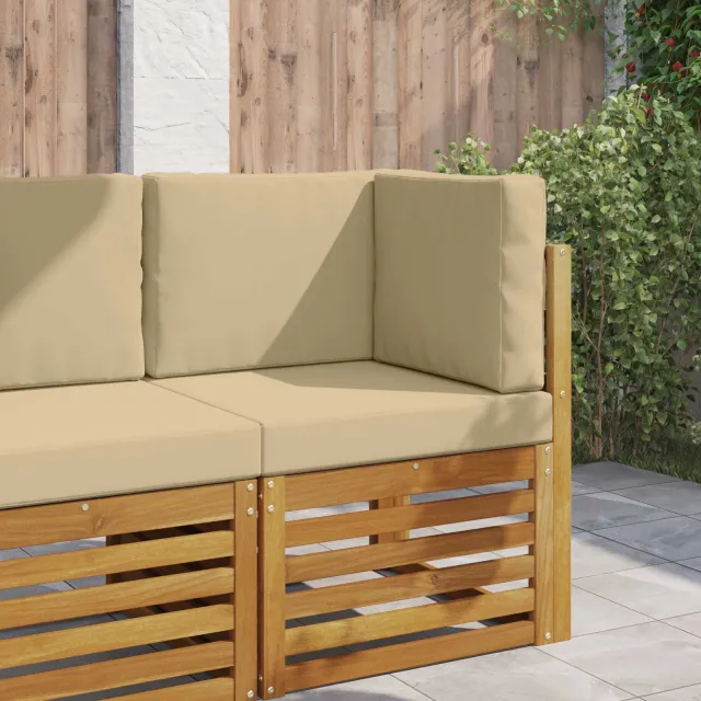 vidaXL Buiten bankkussen Polyester Beige 60 x 60 cm