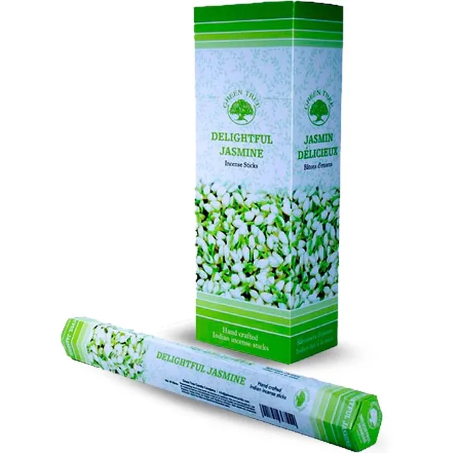 Green Tree Candle Wierook Delightful Jasmine 120st Multicolor