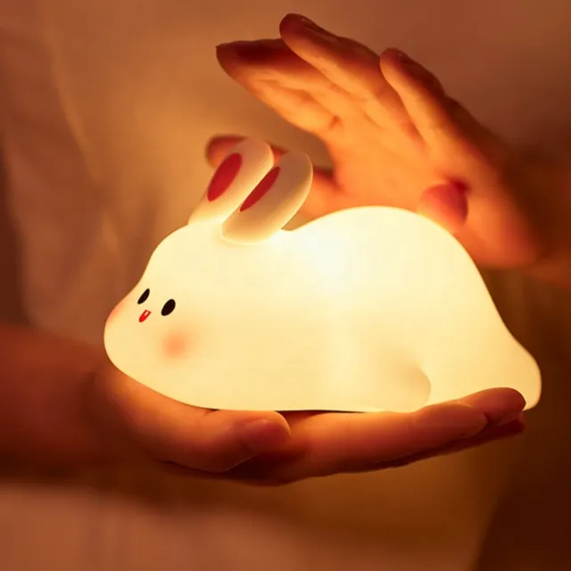 GlowBunny Big Face Bunny Nachtlampje wit