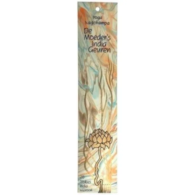 De Moeder's Geuren Wierook Yoga Nagchampa - De Moeders Geuren - 20 Stokjes India Wierook