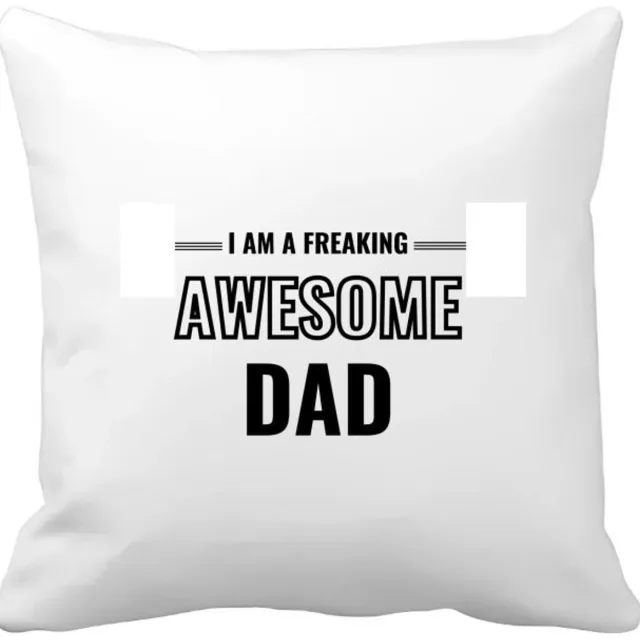 Akyol i am a freaking awesome dad Kussen hoes - Papa - de meest geweldigste vader - vader cadeautjes - vaderdag - verjaardagscadeau - verjaardag - cadeau - geschenk - kado - gift - vader artikelen - 40 bij 40 cm Multicolor