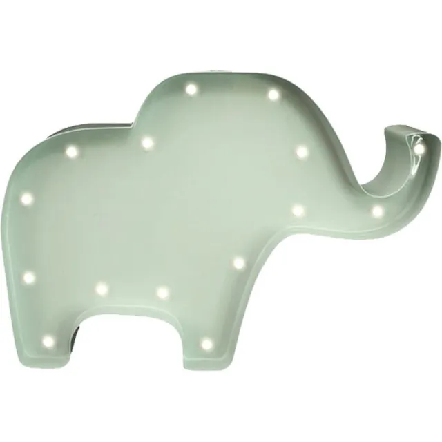 Marquee-lights Mini Marquee-lights - Olifant - LED lampje - Grijs - H 14 cm x B 23 cm x D 5 cm