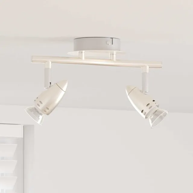 vidaXL Plafondspot met schijnwerpers Nikkel 27 x 10 x 12 cm Metaal
