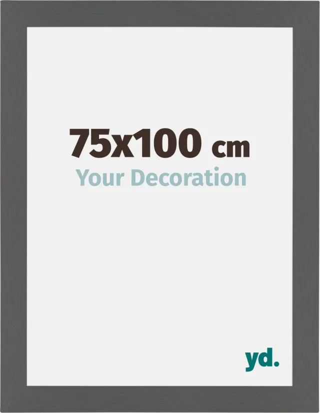 yd. Your Decoration - Fotolijst 75x100 cm - MDF - Antraciet - Mura