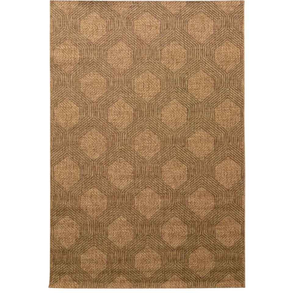 NOUS Living binnen- en buitenvloerkleed Tarviso (230x160 cm) bruin
