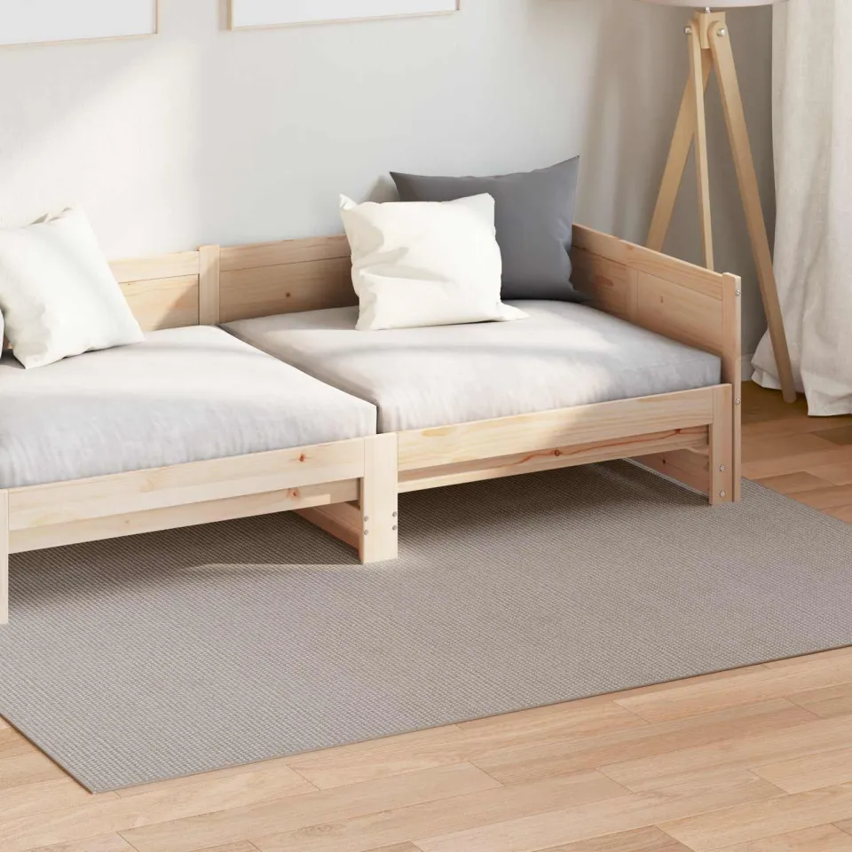 vidaXL Binnen kleed LUGO Crème-taupe 140 x 200 cm Polyester, foto 3