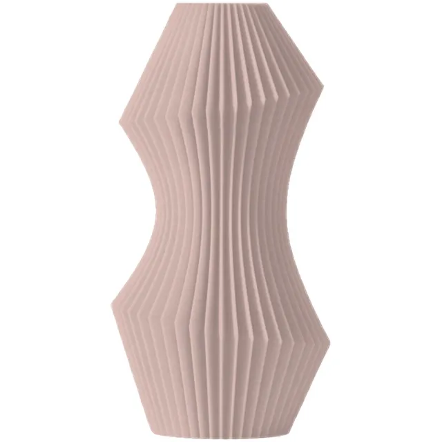 Layvo LORIN Vaas - Bloesem - D14 x H25 cm - droogbloemen vaas - organische vaas - gerecycled plastic