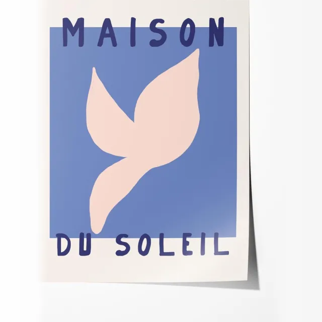 Maison Soleil Zomerse Bladeren Poster - Poster 70x100 cm - Sfeervolle Wanddecoratie voor Woonkamer & Slaapkamer - Premium papier - zonder lijst Multicolor