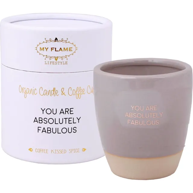 My Flame Sojakaars in Koffiekop - You Are Absolutely Fabulous - Cadeau Grijs