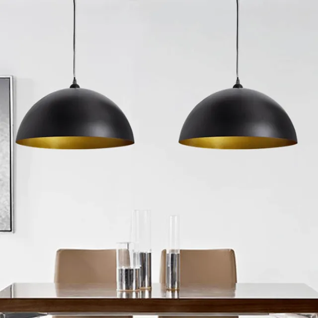 vidaXL Plafondlampen met Plafondlampen 2 st Black Metal Zwart