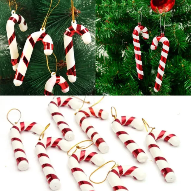 FSW-Products Zuurstok Kerst - 12 Stuks - Lengte 7cm - Zuurstokken - Kerstdecoratie - Kerstboom Decoratie - Kerstsfeer - Christmas - Kerstcadeau - Rood / Wit