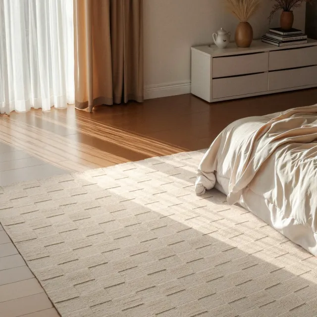 Villeroy & Boch 1766 wollen vloerkleed Scala Naturel Wit - 160 x 230 cm - (M) Beige
