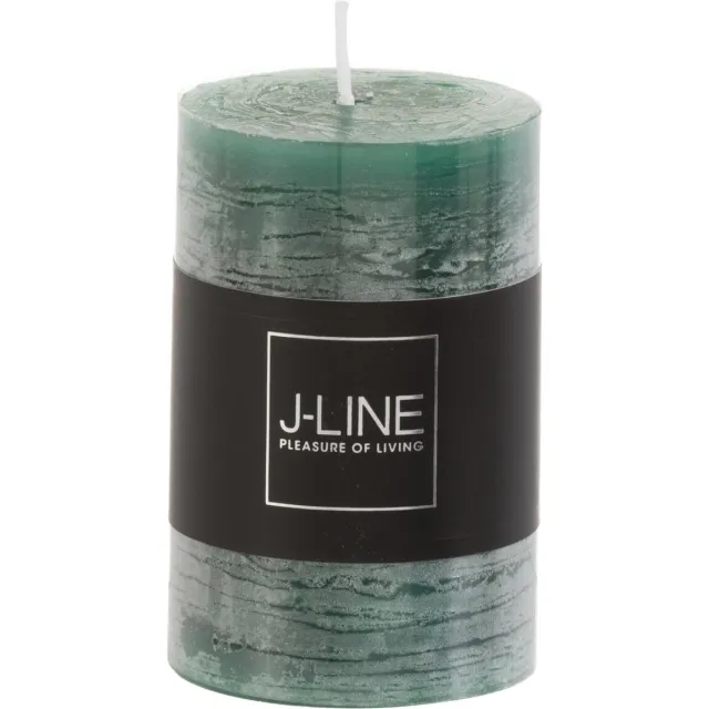 J-Line cilinderkaars - donkergroen - small - 18U - 6 stuks