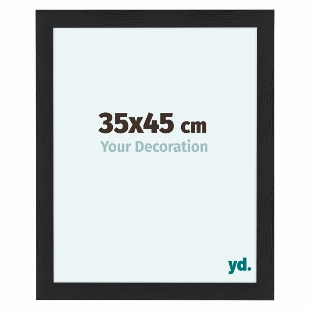 yd. Your Decoration - Fotolijst 35x45 cm - MDF - Zwart Houtnerf - Como
