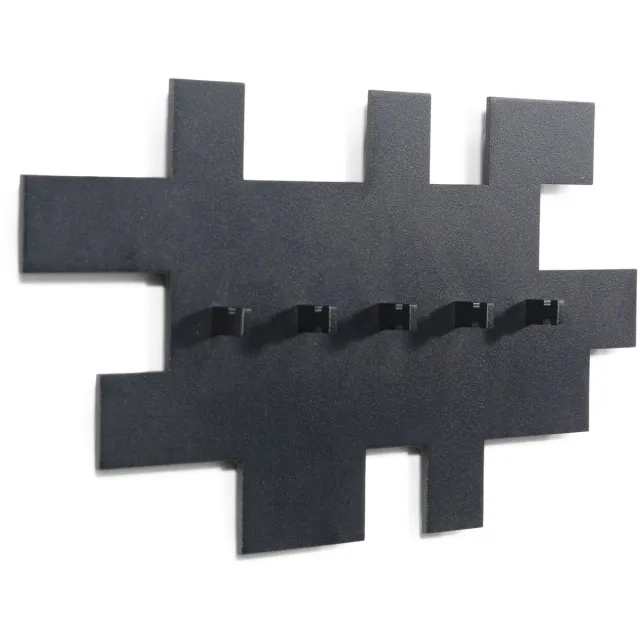 Spinder Design kapstok Tetromino - Zwart - 5 haken - Staal