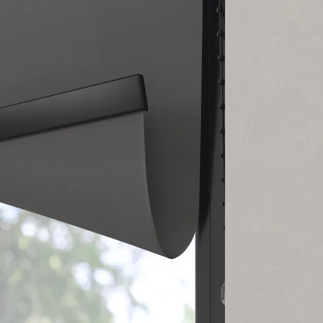 Dutchblinds Rolgordijn - lichtdoorlatend - Antraciet - 115x190cm - Raamdecoratie op maat