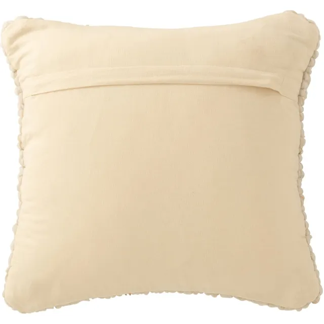 J-Line kussen Geweven - polyester - ecru Beige