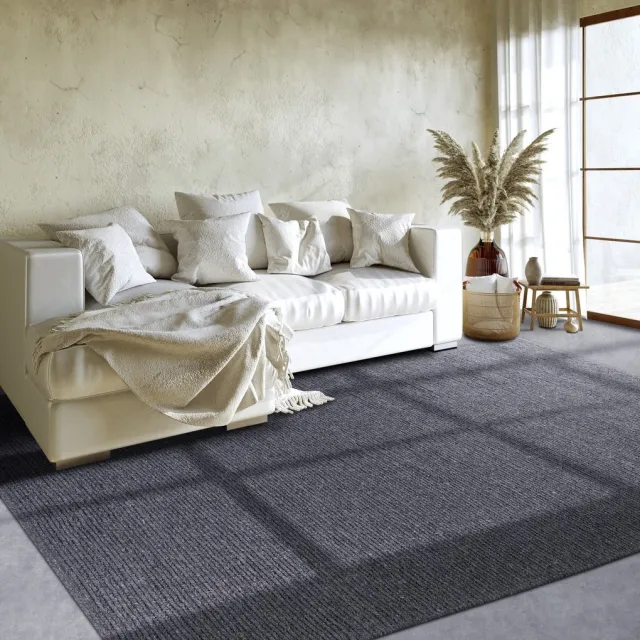 flycarpets Villeroy & Boch - Wol Vloerkleed - Francois - Antraciet - 160x160 cm Grijs