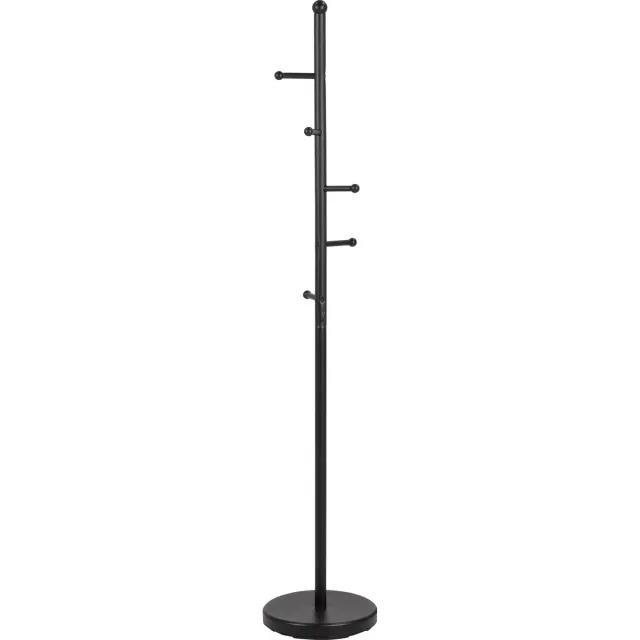 Actona Staande kapstok Preston staal met 6 haken - zwart - Actona - Hal & berging - Zwart - Metaal - Hal & berging