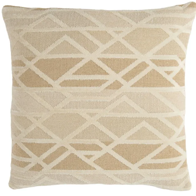 Light & Living vierkante grafische sierkussen FULDOS 45x45 cm - beige/crème