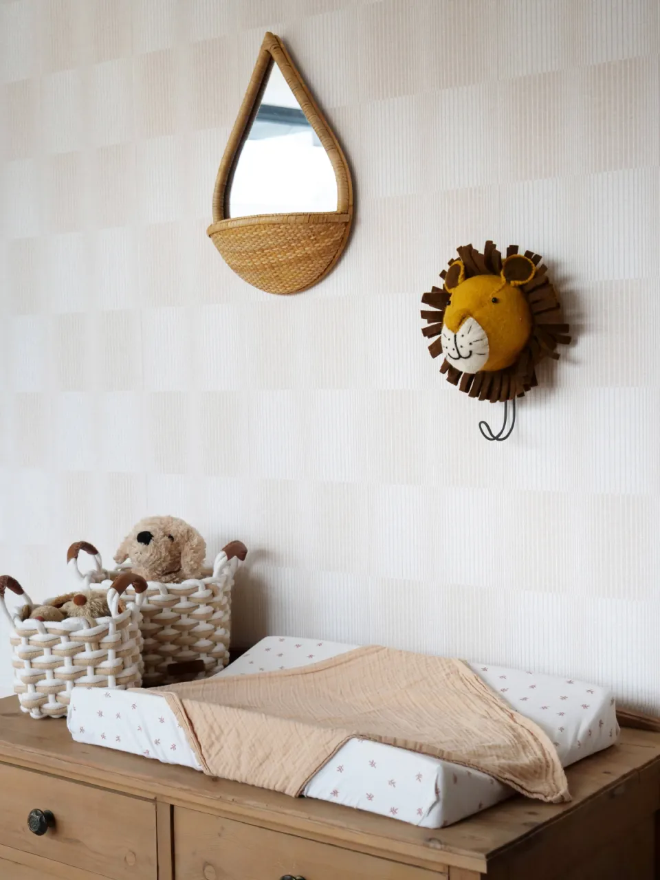Kidsdepot Leeuw wandhaak, bruin/oker, foto 2