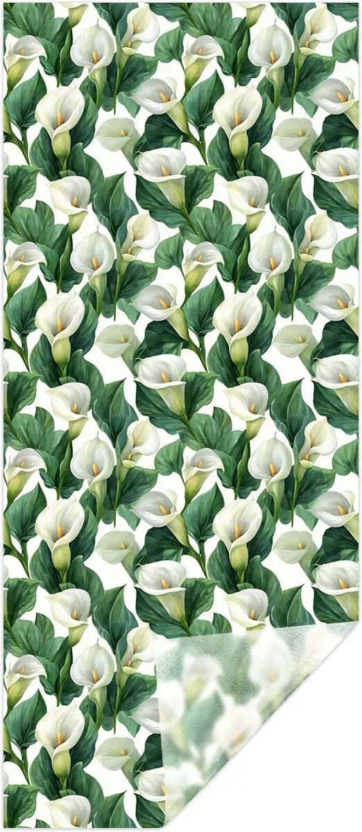 Trywise 1 Stuk - Raamfolie - Statische Raamfolie - Anti Inkijk Raamfolie - Matglas Privacyfolie - Raamfolie Zonder Lijm met Waterrimpel Relieef - Badkamer - 43 x 100 cm - SBW16