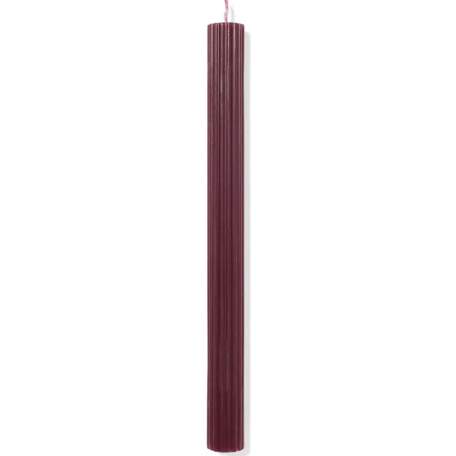 HEMA Huishoudkaars Ø2.2x24cm reliëf aubergine (aubergine)