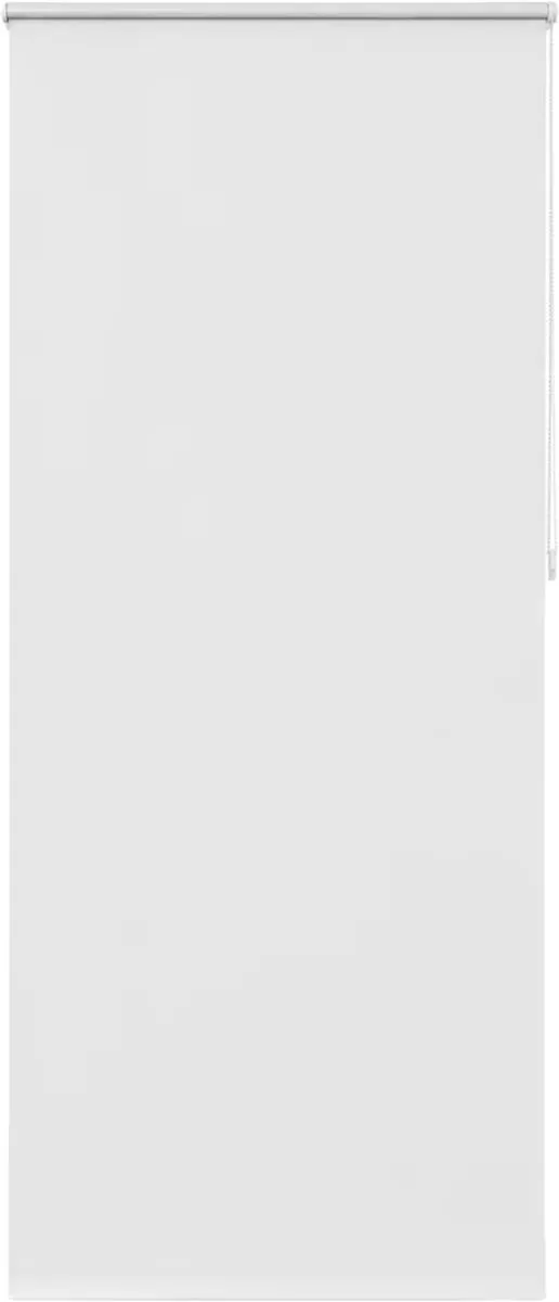 Happiq Verduisterend Rolgordijn 100x230 cm Wit – Polyester met Kettingbediening, Eenvoudige Montage - Thermisch Geïsoleerd