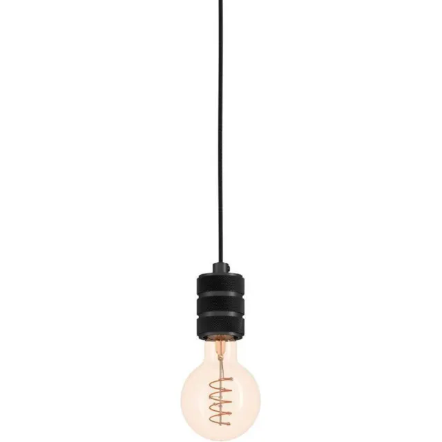Eglo Yorth hangende plafondverlichting Flexibele montage E27 40 W Zwart;Nikkel