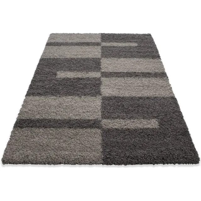 Muratap Tapijtenloods Gala Shaggy vloerkleed Taupe Hoogpolig- 120x170 CM