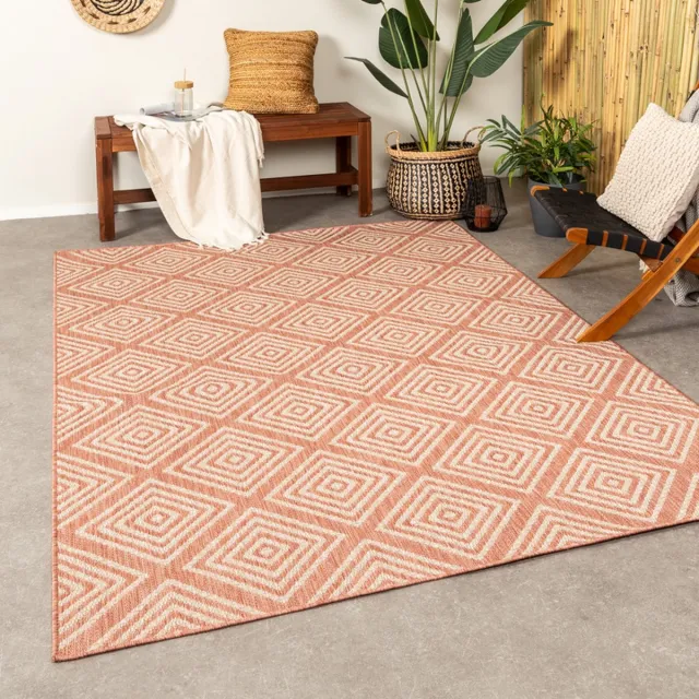Fraai Buitenkleed - Brava Terracotta | Klaar voor de zomer! - 80x150cm