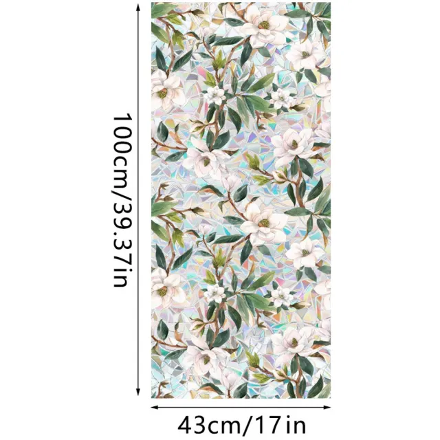 OUTARO 3D Regenboog Raamfolie- Anti-Inkijk - Isolerend & Zonwerend - 43x100cm – Statisch - Prisma Bejuweled EffectXCBL005