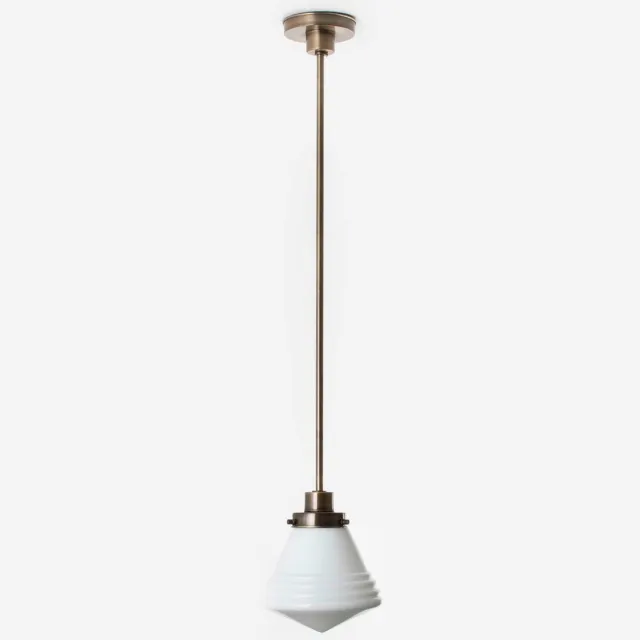 Coloured by Art Hanglamp Luxe School Small 20's Brons - Art Deco Trade