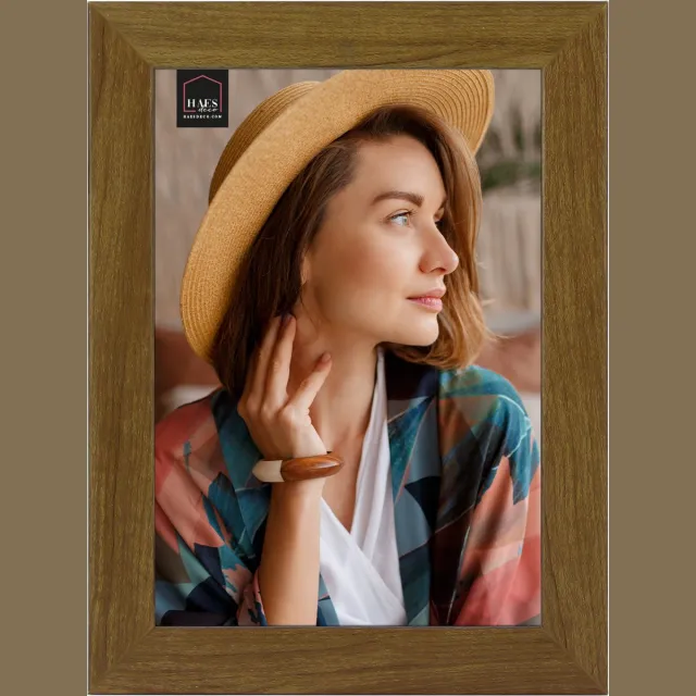 HAES deco Kunststof fotolijst Chester bruin voor 1 foto formaat 15x20 -SP14020