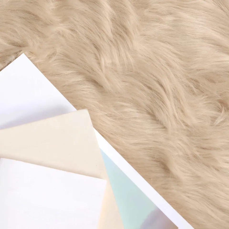 vidaXL Tapijt van imitatie TAFALLA Beige 80 x 150 cm Polyester, foto 4