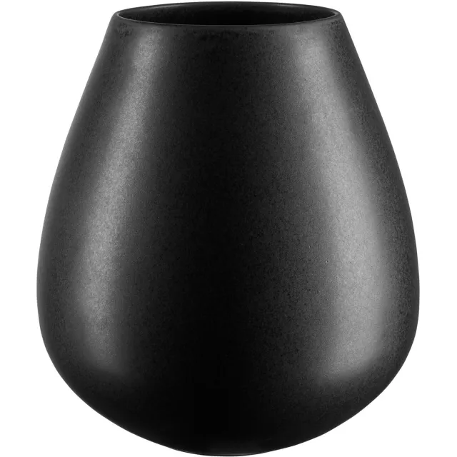 ASA Selection Vaas Ease XL Black Iron, decoratieve vaas, aardewerk, matzwart, 32 cm, 92033174