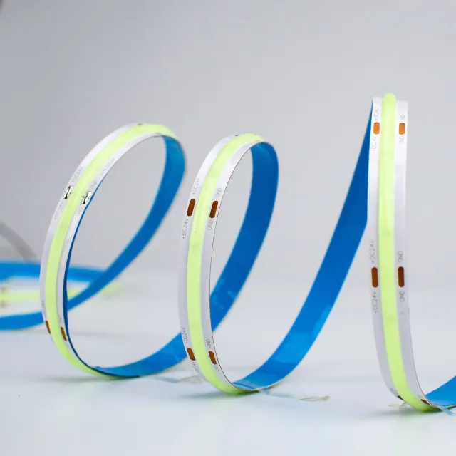 Tsong COB LED Strip - Geel - 24V - 8W/m - 800lm/m - CRI>90 - IP20 - 5m