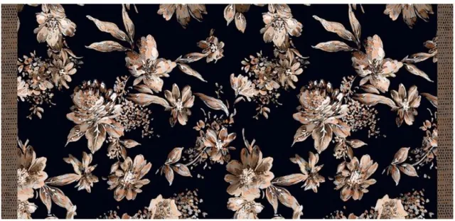MD-Entree MD Entree - Design mat - Universal - Autumn Flowers - Vloerkleed - Antislip - Machine wasbaar - 67 x 150 cm Beige