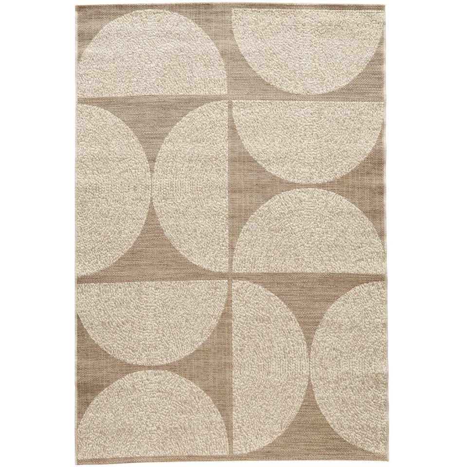NOUS Living binnen- en buitenvloerkleed Talvi (230x160 cm) beige/zand