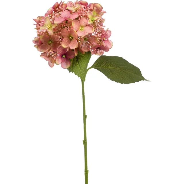 Emerald Kunstbloem Hortensia 50cm oud roze - Kunstplant voor binnen