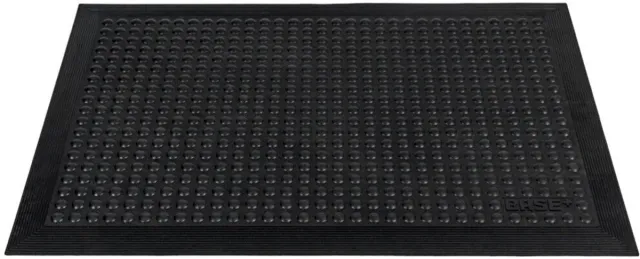 base + Anti vermoeidheidsmat Bubble 60x90cm Black Zwart