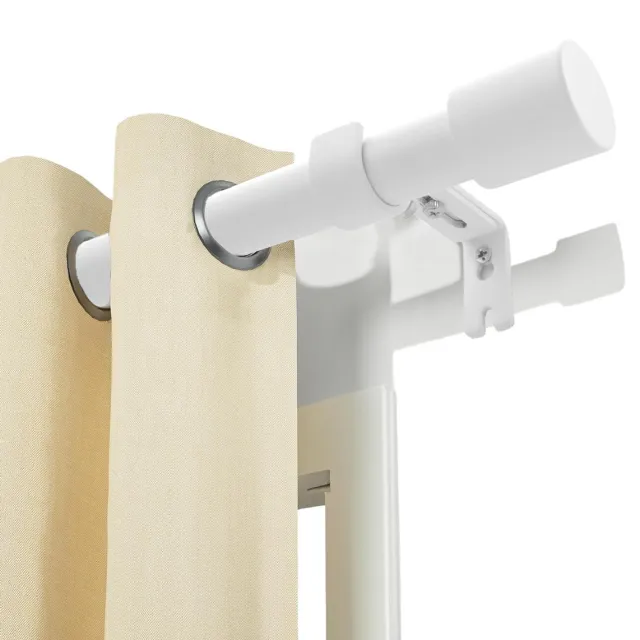 PLAY-IT PLAY IT Gordijnroede Uitschuifbaar 85-145cm - Gordijnrail - Wit White