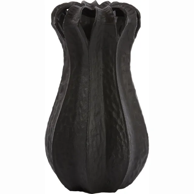 Light & Living Light&living Vaas deco Ø15x25 cm ABAJO mat zwart